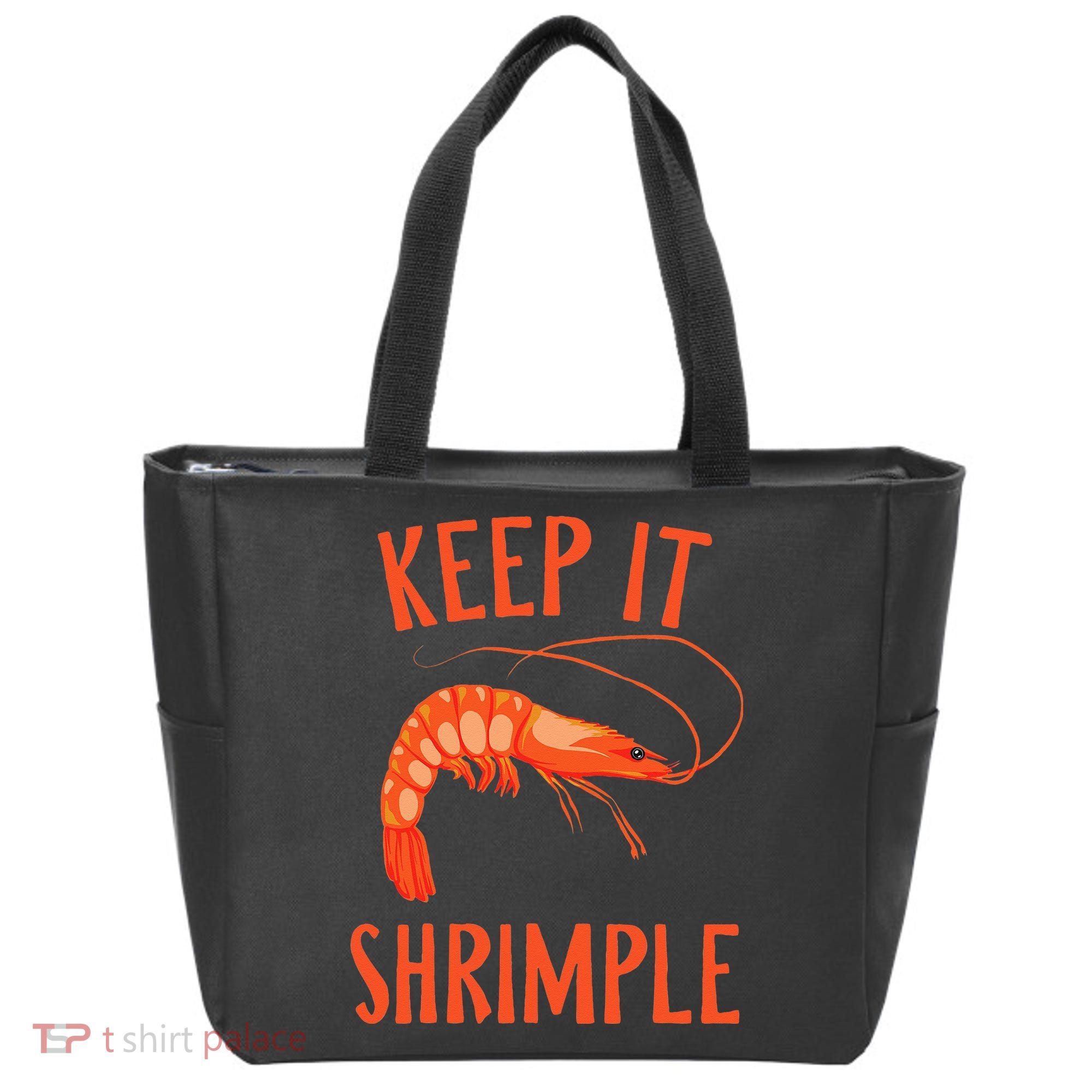 Keep It Shrimple Shrimps Crawfish Crab Seafood Lover Tote Bag