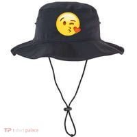 Kiss Face Emoticon Emoji Kissing Heart Bucket Hat thumb 0