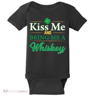 Kiss Me And Bring Me A Whiskey Baby Bodysuit