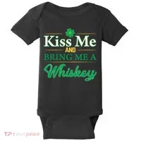Kiss Me And Bring Me A Whiskey Baby Bodysuit thumb 0
