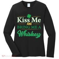 Kiss Me And Bring Me A Whiskey Women's Long Sleeve Shirt thumb 0