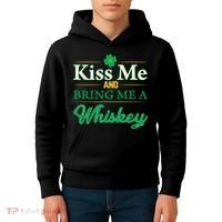 Kiss Me And Bring Me A Whiskey Kids Hoodie thumb 4