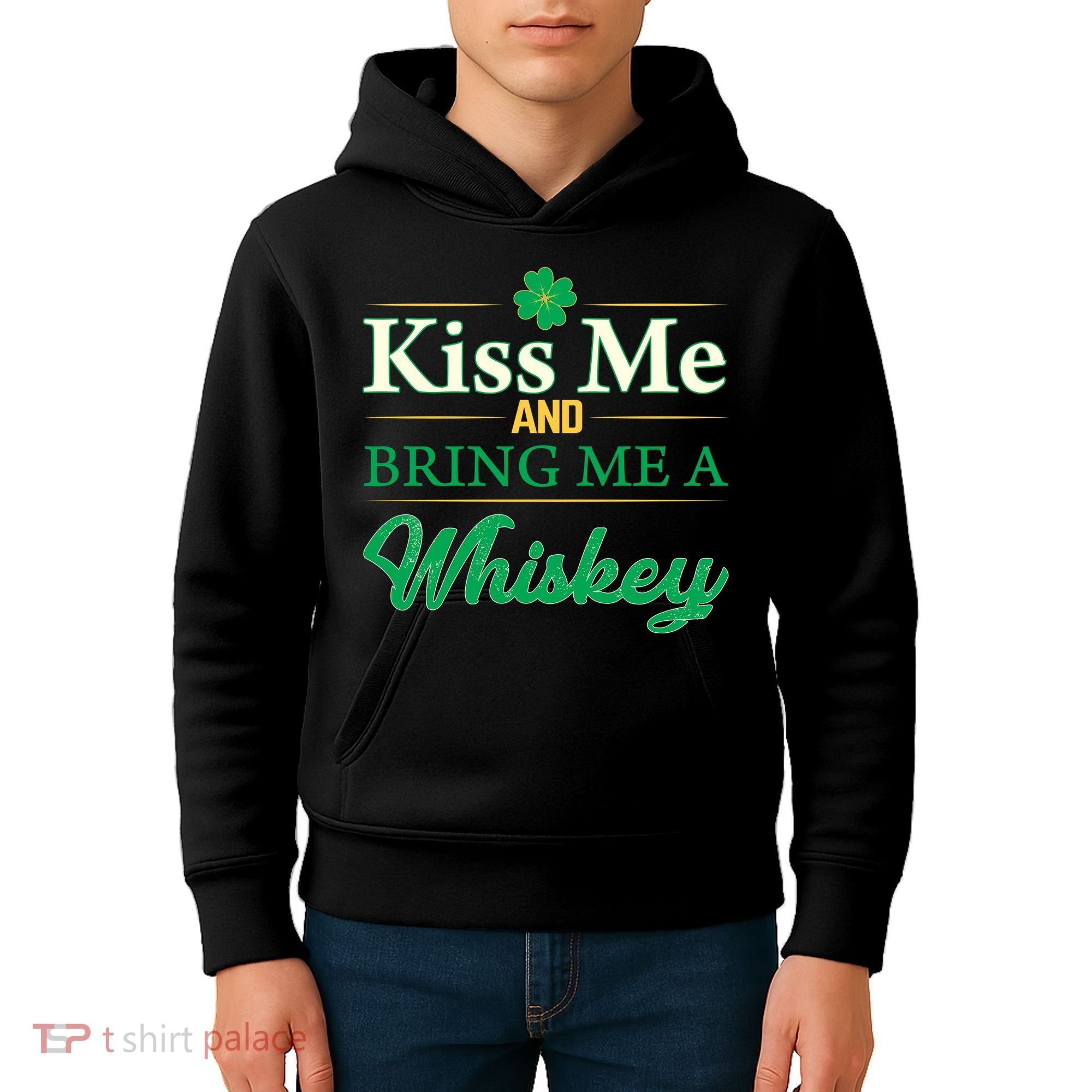 Kiss Me And Bring Me A Whiskey Kids Hoodie