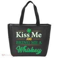 Kiss Me And Bring Me A Whiskey Tote Bag thumb 0