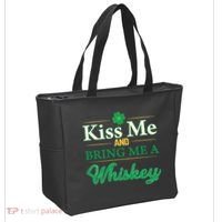 Kiss Me And Bring Me A Whiskey Tote Bag thumb 2
