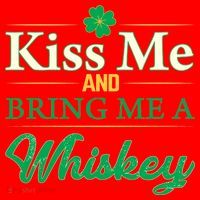 Kiss Me And Bring Me A Whiskey Santa Hat thumb 1