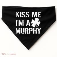 Kiss Me I'm A Murphy St. Patrick's Day USA-Made Doggie Bandana thumb 0