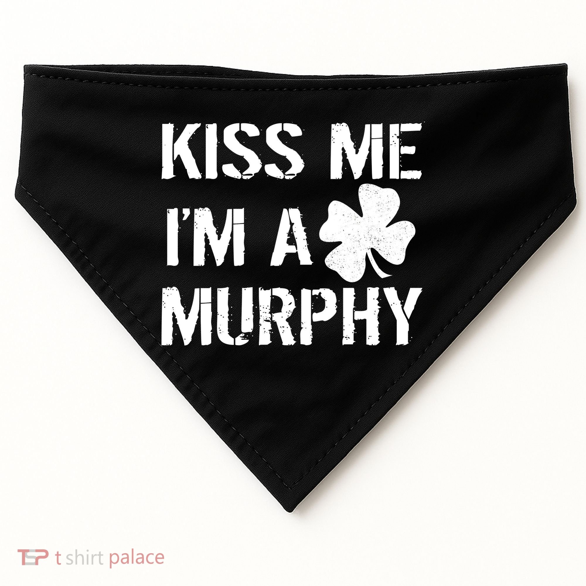 Kiss Me I'm A Murphy St. Patrick's Day USA-Made Doggie Bandana