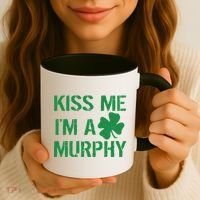 Kiss Me I'm A Murphy St. Patrick's Day Coffee Mug thumb 3