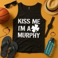 Kiss Me I'm A Murphy St. Patrick's Day Tank Top thumb 4