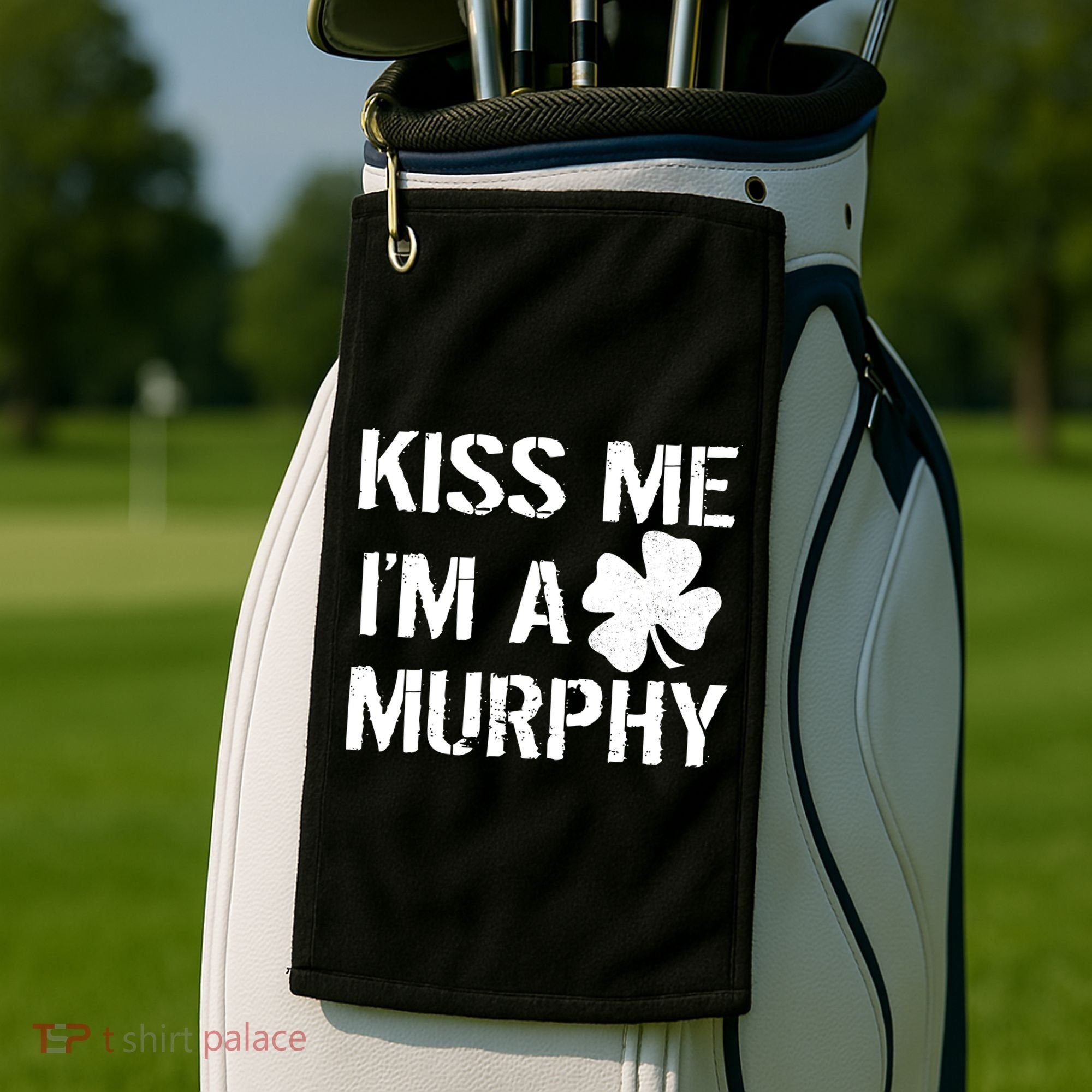 Kiss Me I'm A Murphy St. Patrick's Day Golf Towel