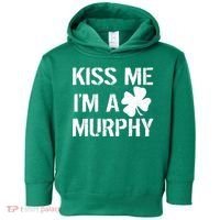 Kiss Me I'm A Murphy St. Patrick's Day Toddler Hoodie thumb 0