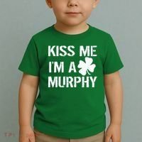 Kiss Me I'm A Murphy St. Patrick's Day Toddler T-Shirt thumb 2