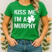 Kiss Me I'm A Murphy St. Patrick's Day Women's T-Shirt thumb 2