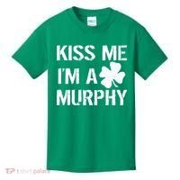Kiss Me I'm A Murphy St. Patrick's Day Kids T-Shirt thumb 0
