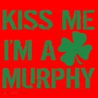 Kiss Me I'm A Murphy St. Patrick's Day Santa Hat thumb 1