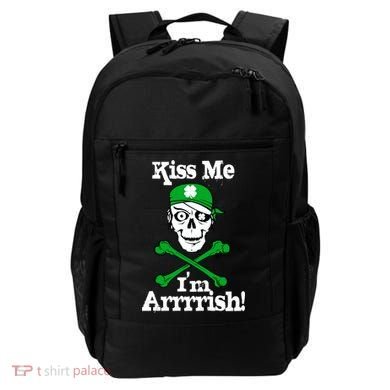 Kiss Me I'm Arrrish Pirate St. Patrick's Day Backpack
