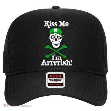 Kiss Me I'm Arrrish Pirate St. Patrick's Day Hat