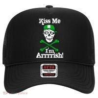 Kiss Me I'm Arrrish Pirate St. Patrick's Day Hat thumb 0