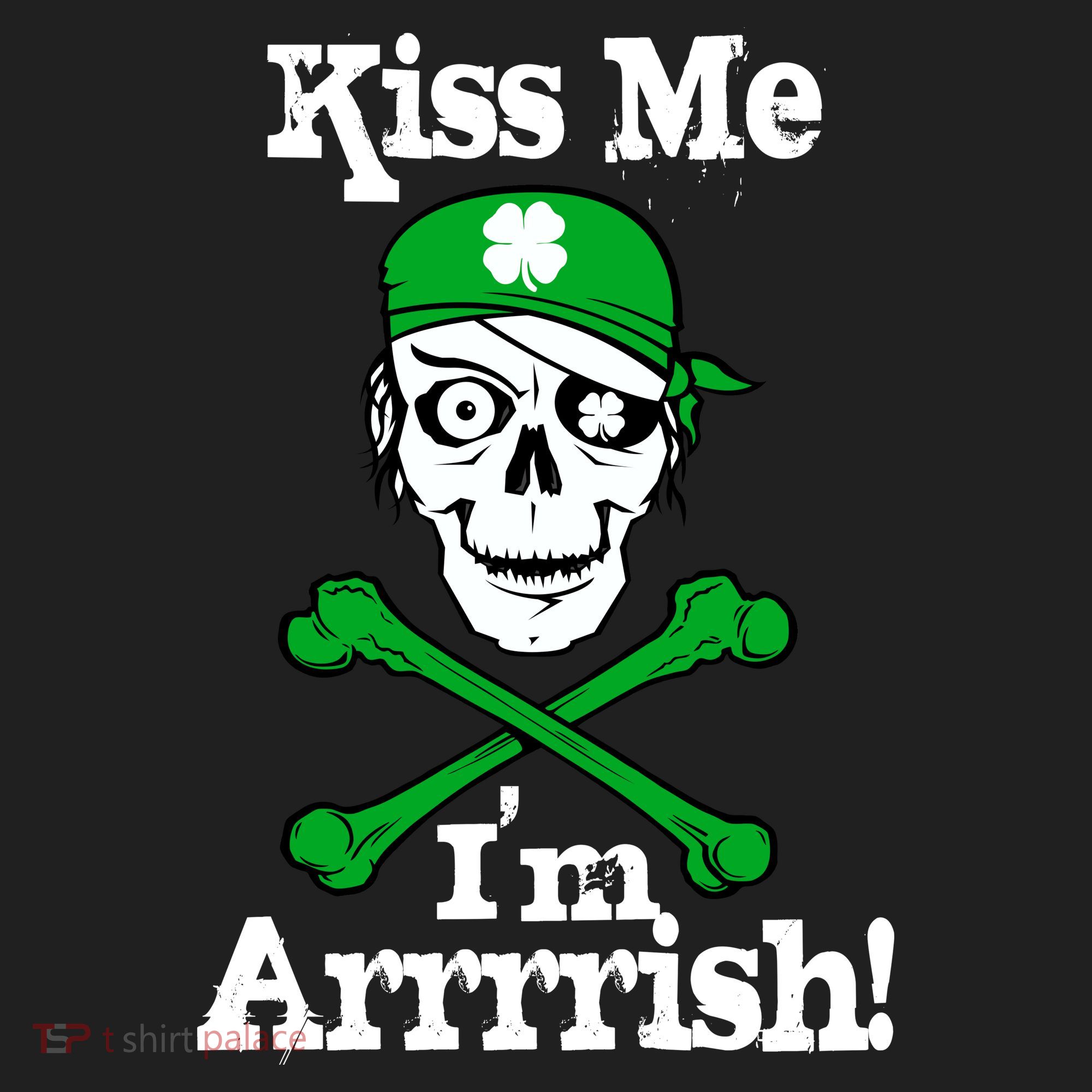 Kiss Me I'm Arrrish Pirate St. Patrick's Day Hat