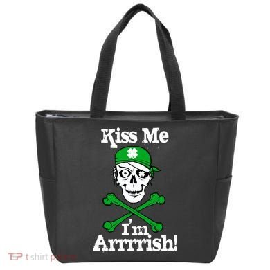 Kiss Me I'm Arrrish Pirate St. Patrick's Day Tote Bag