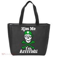 Kiss Me I'm Arrrish Pirate St. Patrick's Day Tote Bag thumb 0