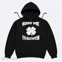 Kiss Me I'm Brownish Irish Hoodie thumb 0