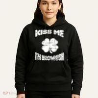 Kiss Me I'm Brownish Irish Hoodie thumb 5