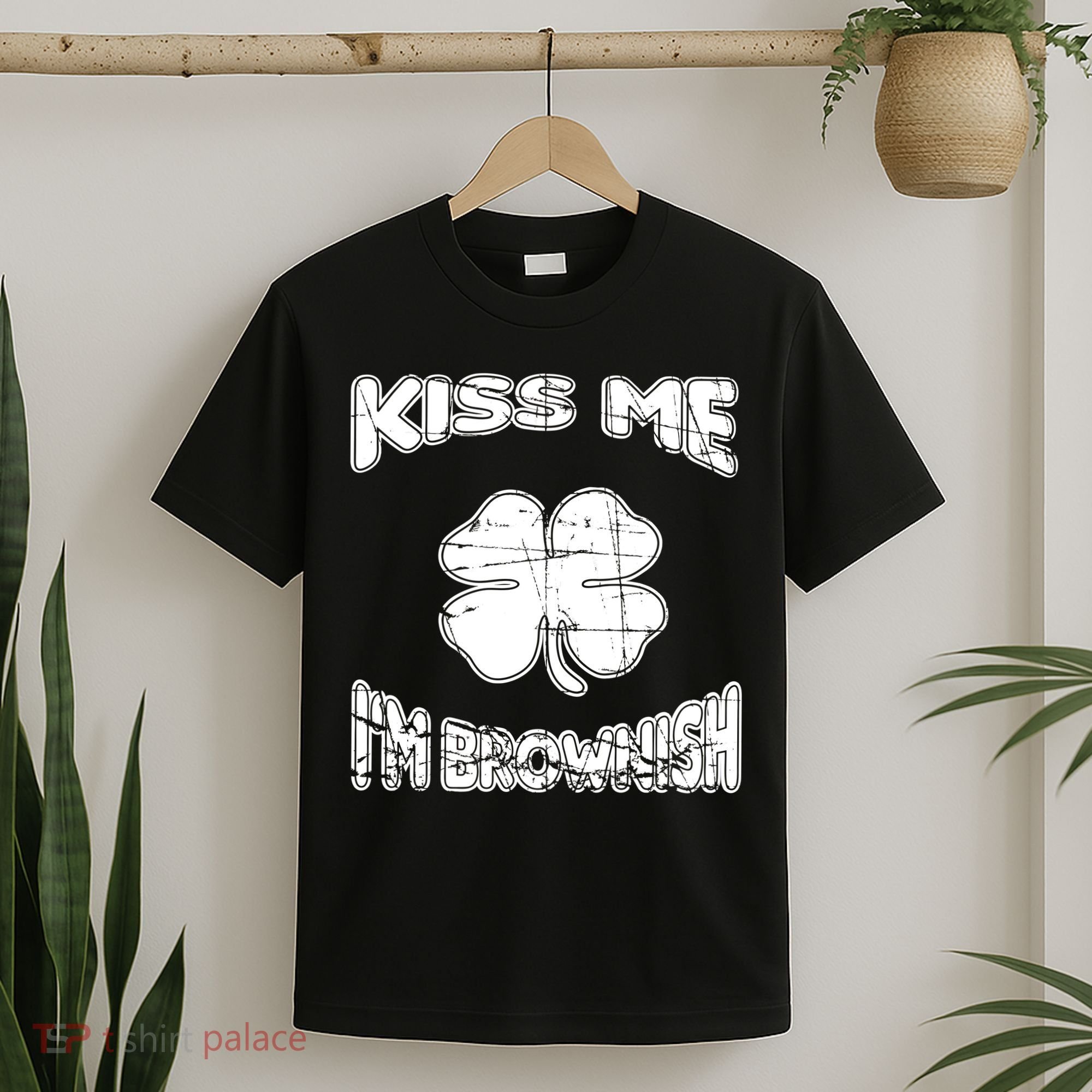 Kiss Me I'm Brownish Irish T-Shirt