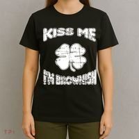 Kiss Me I'm Brownish Irish T-Shirt thumb 4