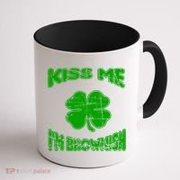 Kiss Me I'm Brownish Irish Coffee Mug thumb 1