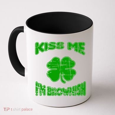 Kiss Me I'm Brownish Irish Coffee Mug