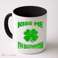 Kiss Me I'm Brownish Irish Coffee Mug thumb 0