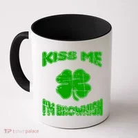 Kiss Me I'm Brownish Irish Coffee Mug thumb 0