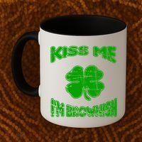 Kiss Me I'm Brownish Irish Coffee Mug thumb 2