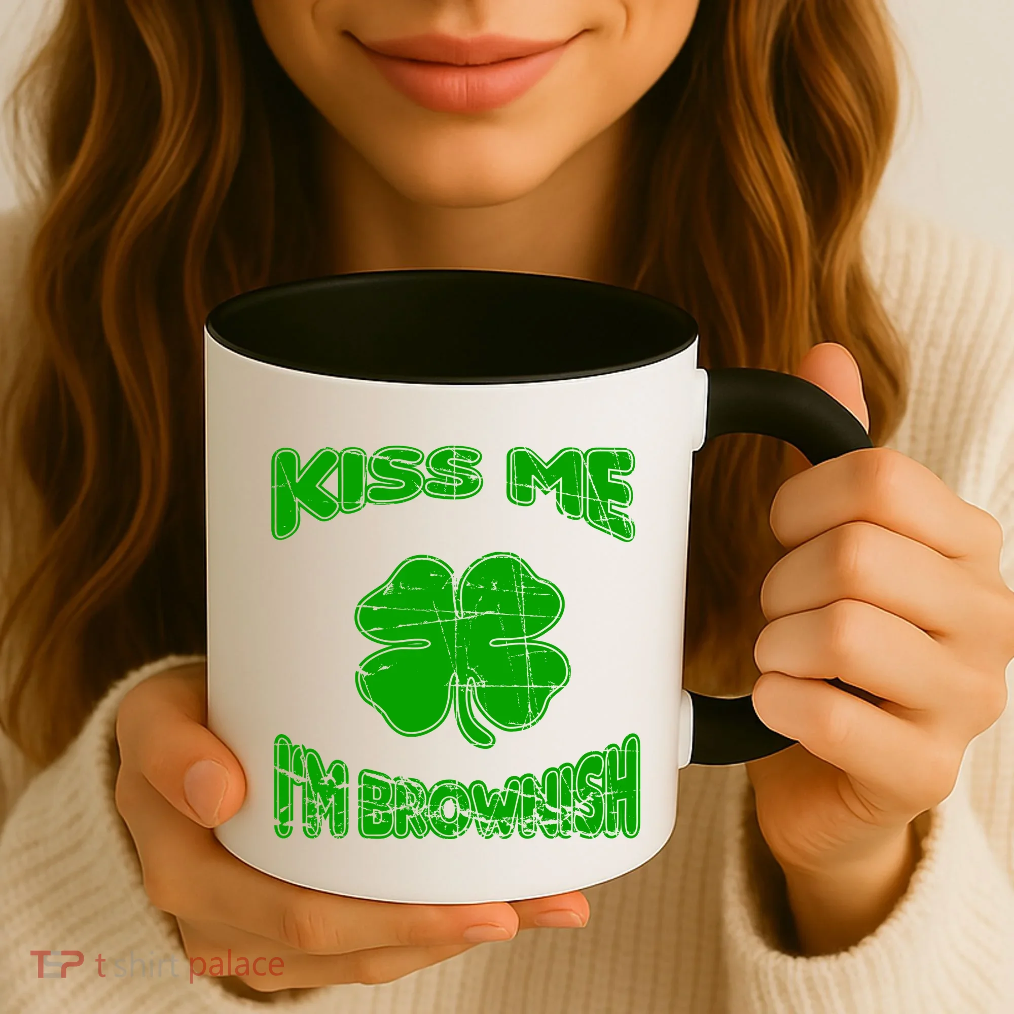 Kiss Me I'm Brownish Irish Coffee Mug