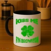 Kiss Me I'm Brownish Irish Coffee Mug thumb 4
