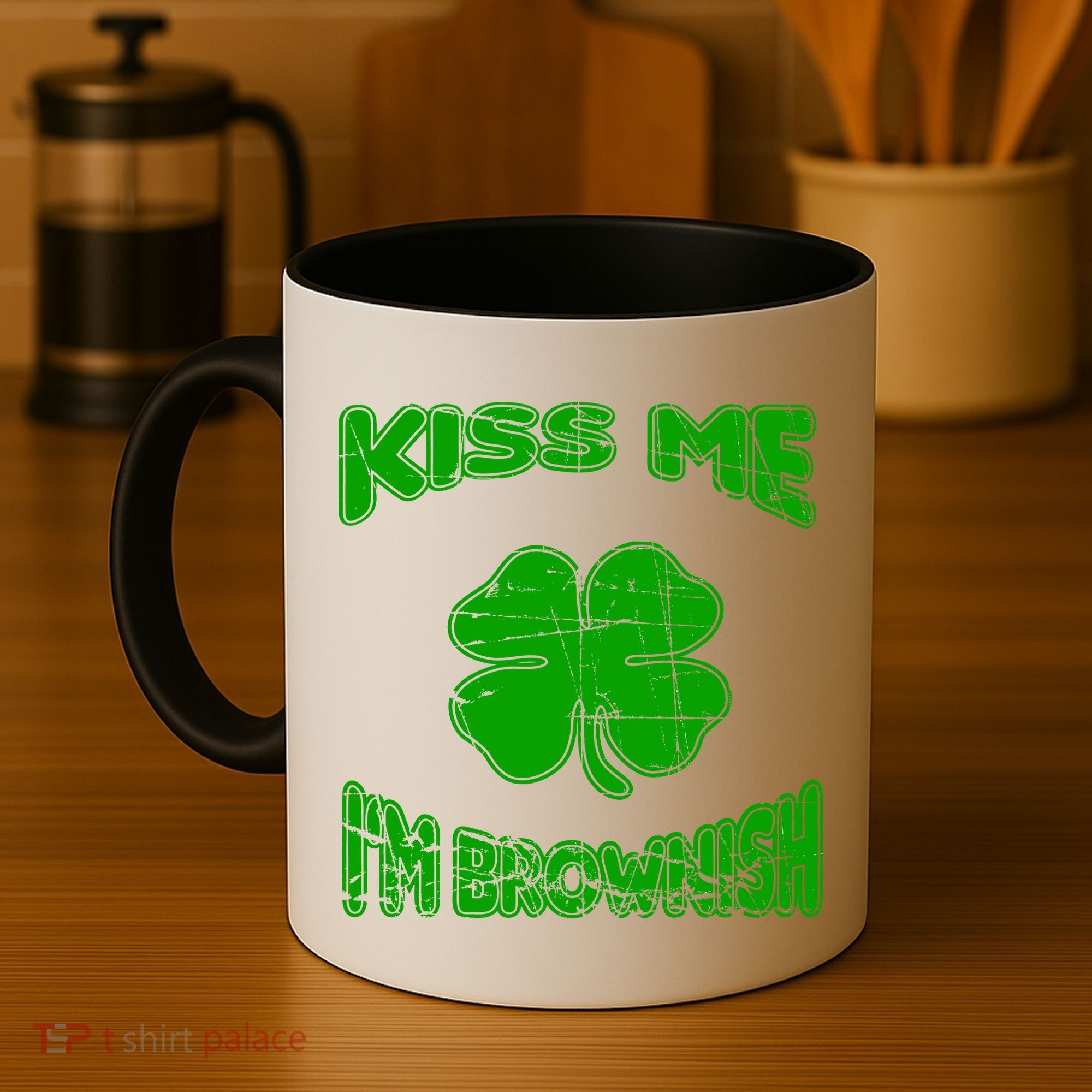 Kiss Me I'm Brownish Irish Coffee Mug