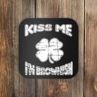 Kiss Me I'm Brownish Irish Coaster thumb 0