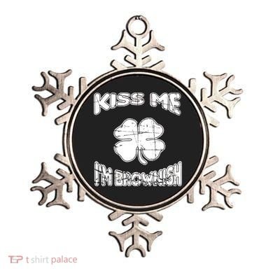 Kiss Me I'm Brownish Irish Ornament