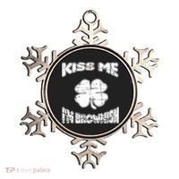 Kiss Me I'm Brownish Irish Ornament thumb 0