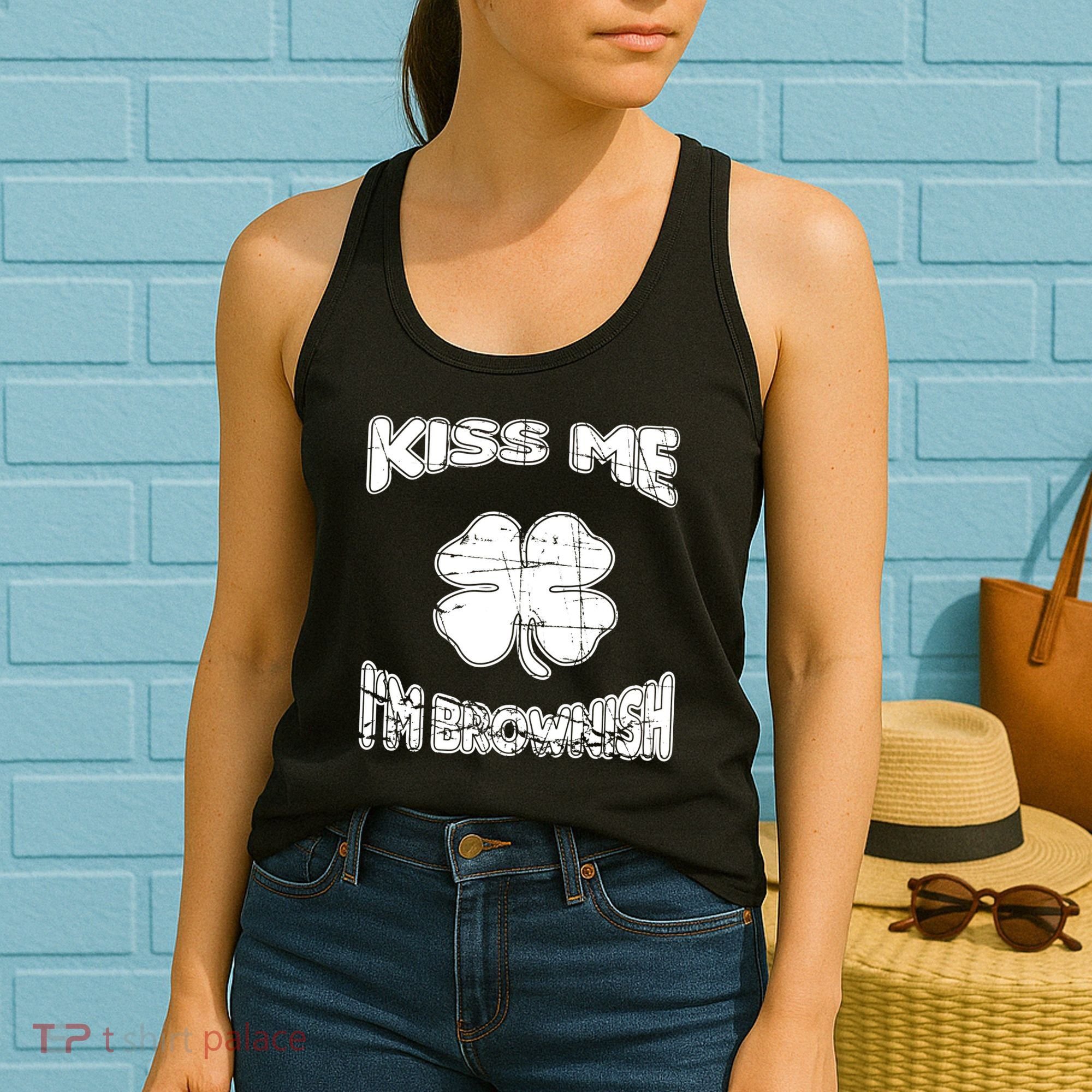 Kiss Me I'm Brownish Irish Women's Tank Top