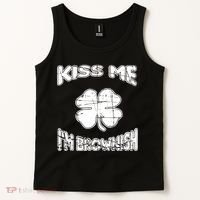 Kiss Me I'm Brownish Irish Tank Top thumb 2