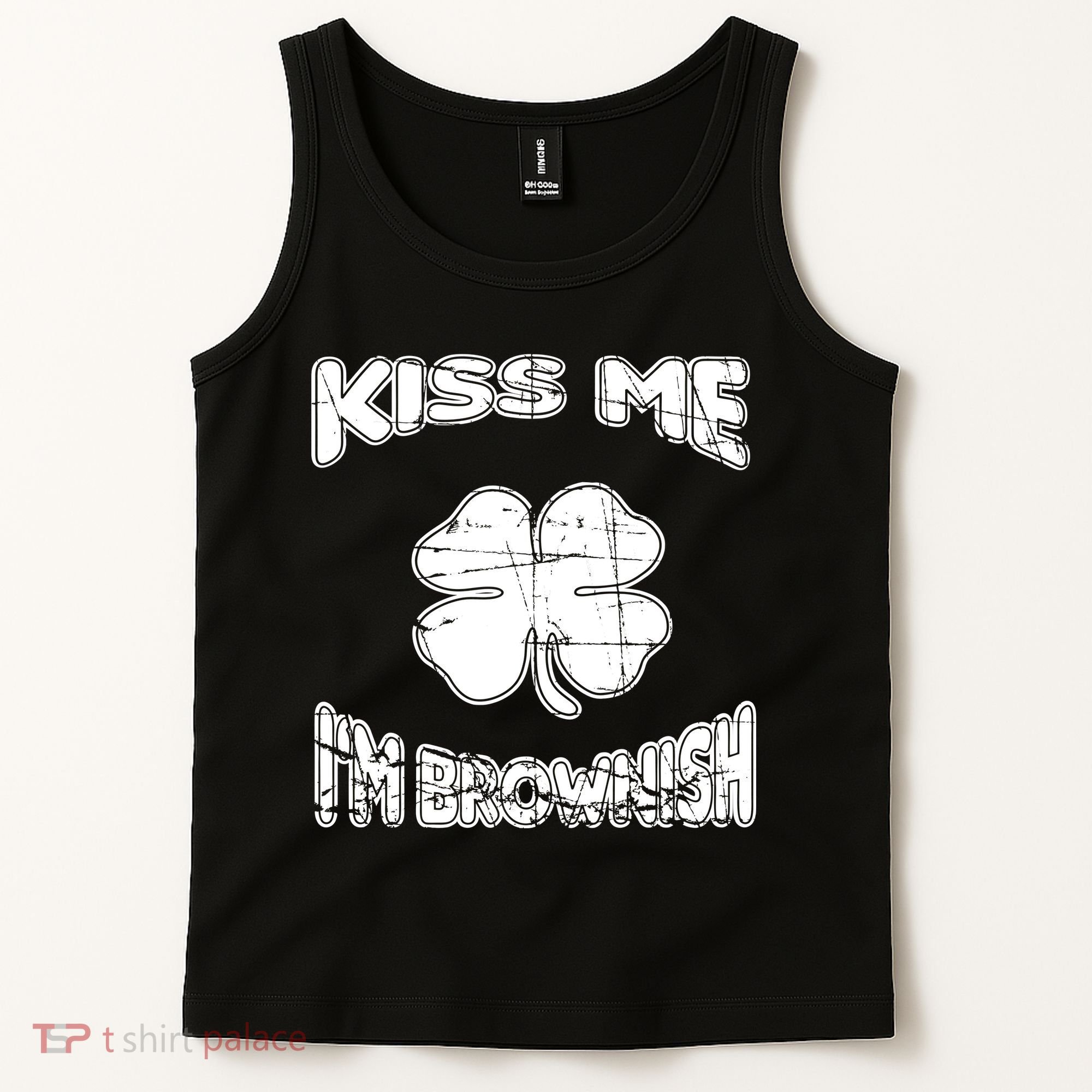 Kiss Me I'm Brownish Irish Tank Top