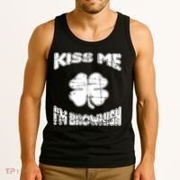 Kiss Me I'm Brownish Irish Tank Top thumb 3