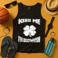 Kiss Me I'm Brownish Irish Tank Top thumb 4