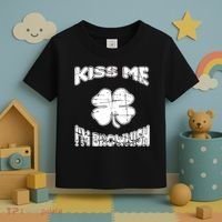 Kiss Me I'm Brownish Irish Toddler T-Shirt thumb 3