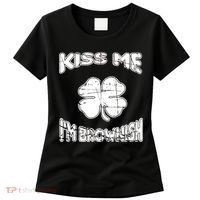 Kiss Me I'm Brownish Irish Women's T-Shirt thumb 0