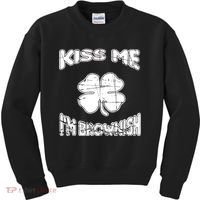 Kiss Me I'm Brownish Irish Kids Sweatshirt thumb 0