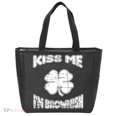 Kiss Me I'm Brownish Irish Tote Bag